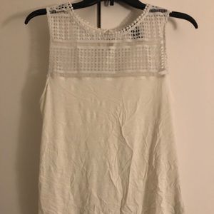 H&M Cream Lace Tank Top Blouse